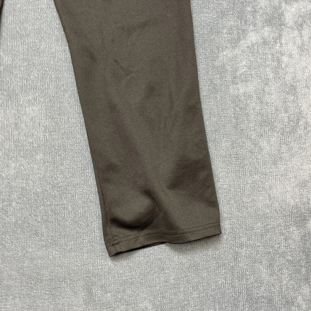 Adidas Climalite Baseball Pants Mens Small Black Flat Front Straight Leg Sports